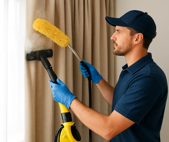 Trusted blind cleaning technician Matty Curtain Cleaning canley-vale-nsw QLD