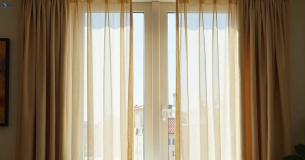 Dusty and dull curtains in canley-vale-nsw before steam cleaning